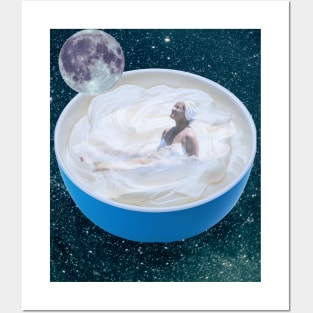 Moonlight Dip in Whipped Cream Posters and Art